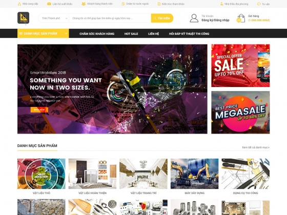 Thiết kế website bán hàng thương mại điện tử Evatlieu
